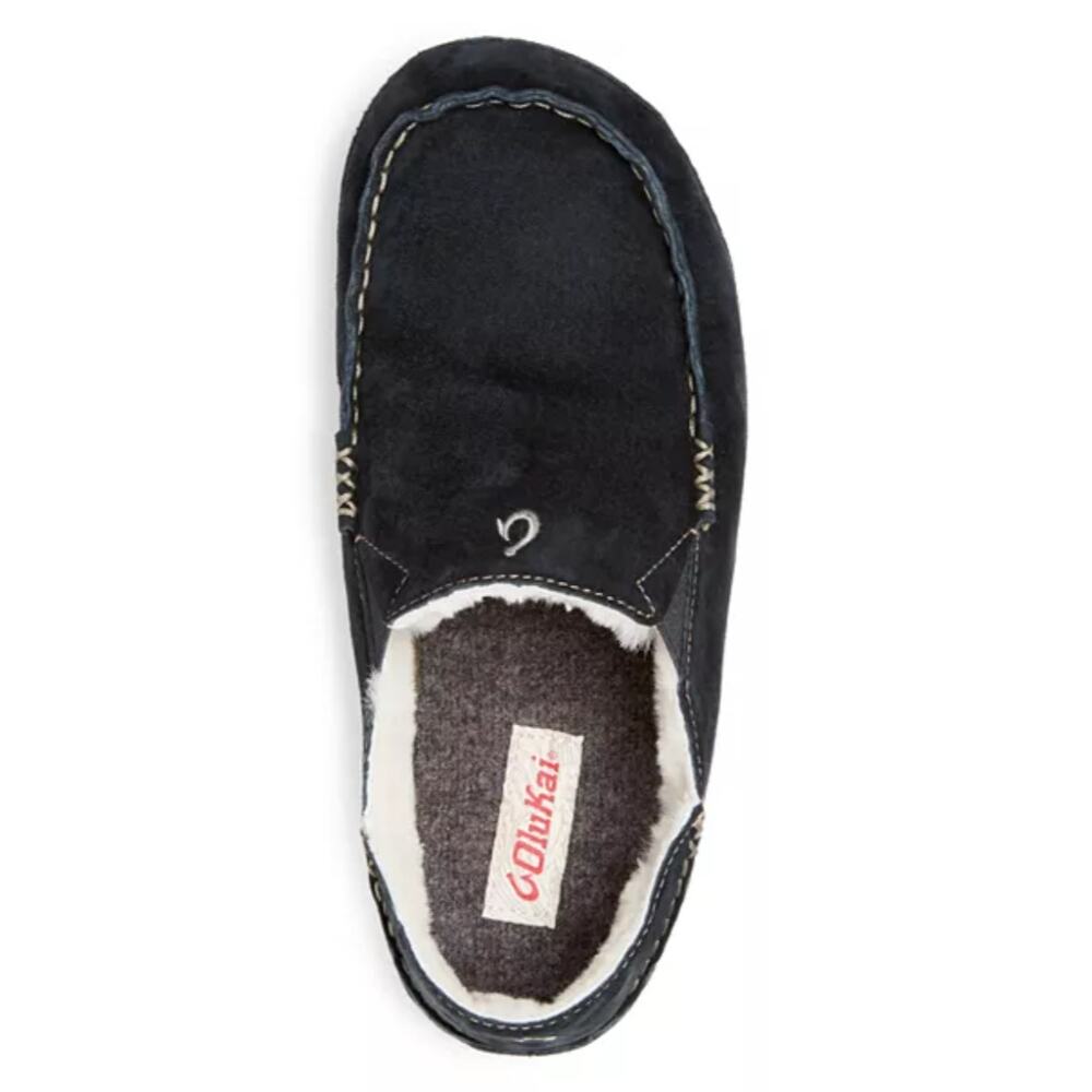 Olukai mens Moloa Slippers black sz 10 $140